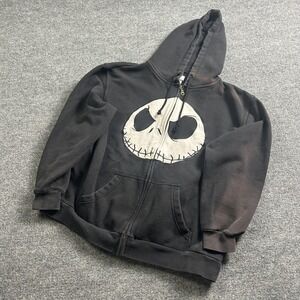 Disney Nightmare Before Christmas Hoodie Mens Large Jack Skellington Full Zip
